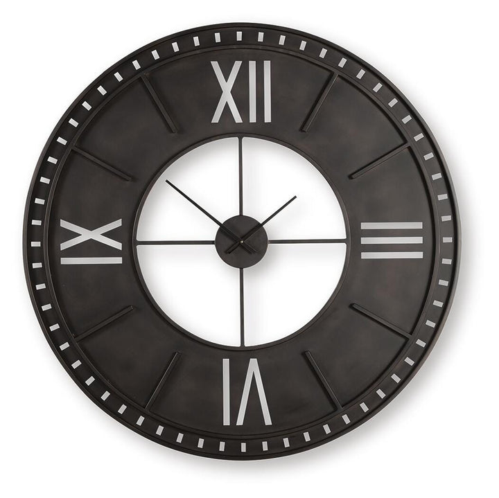 Lytle Wall Clock - Antique Brown (1)