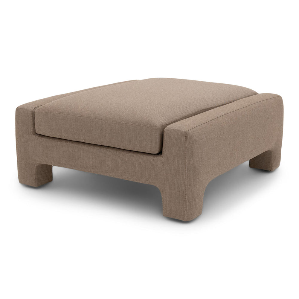 Midwood Ottoman 46" - Catalina Natural Vanilla, 45 degree view