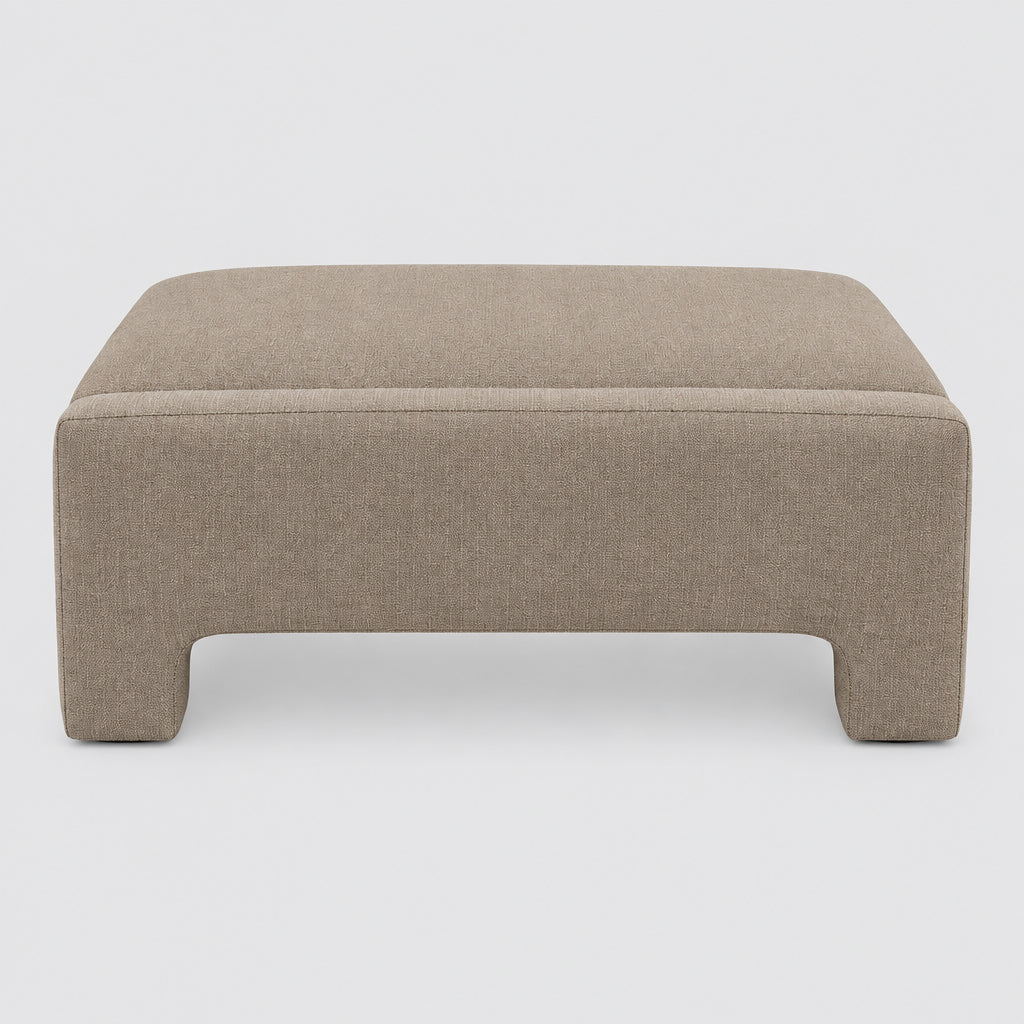 Midwood Ottoman 46" - Catalina Natural Vanilla, side view