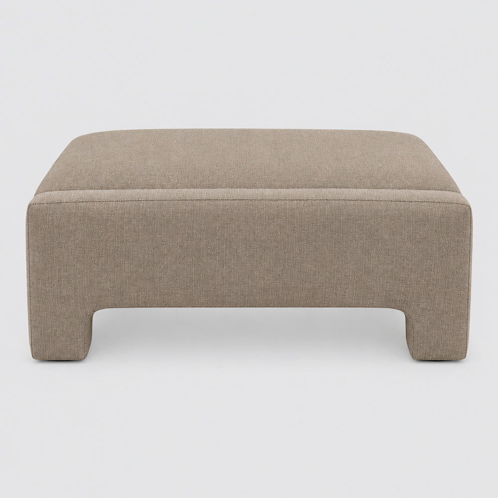 Midwood Ottoman 46" - Catalina Natural Vanilla, side view