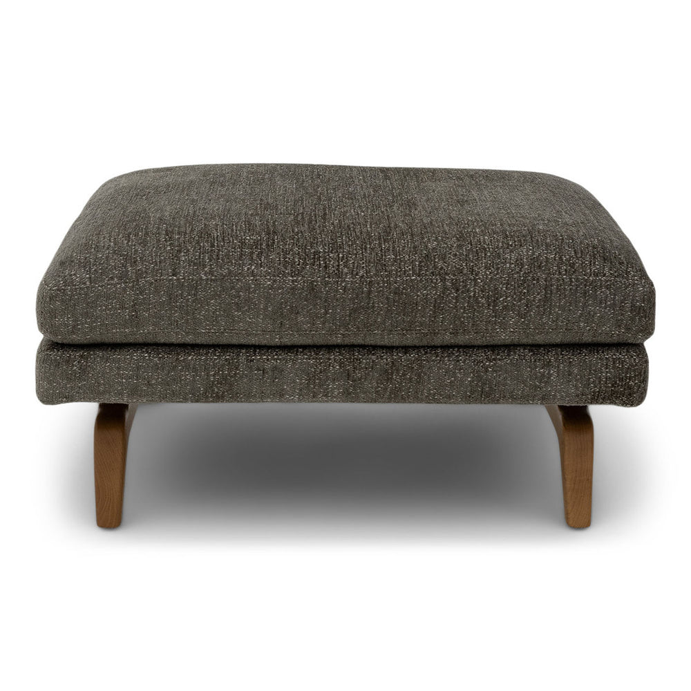 Nash Ottoman - Dakota Grey, front view