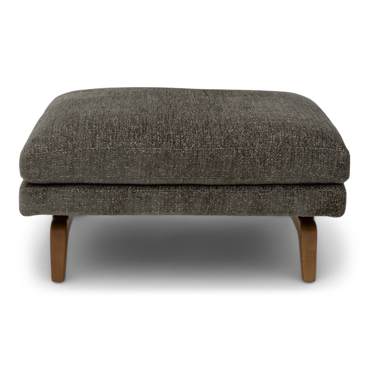 Nash Ottoman - Dakota Grey, front view