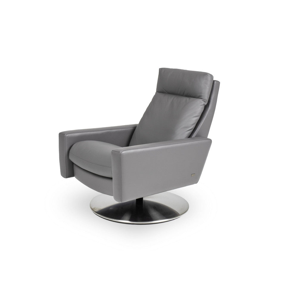 Cumulus Comfort Air Large Recliner Chair with Ottoman by American Leather