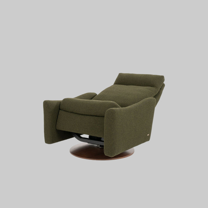 Ontario Comfort Air Large Recliner Chair with Rocking Ottoman by American Leather