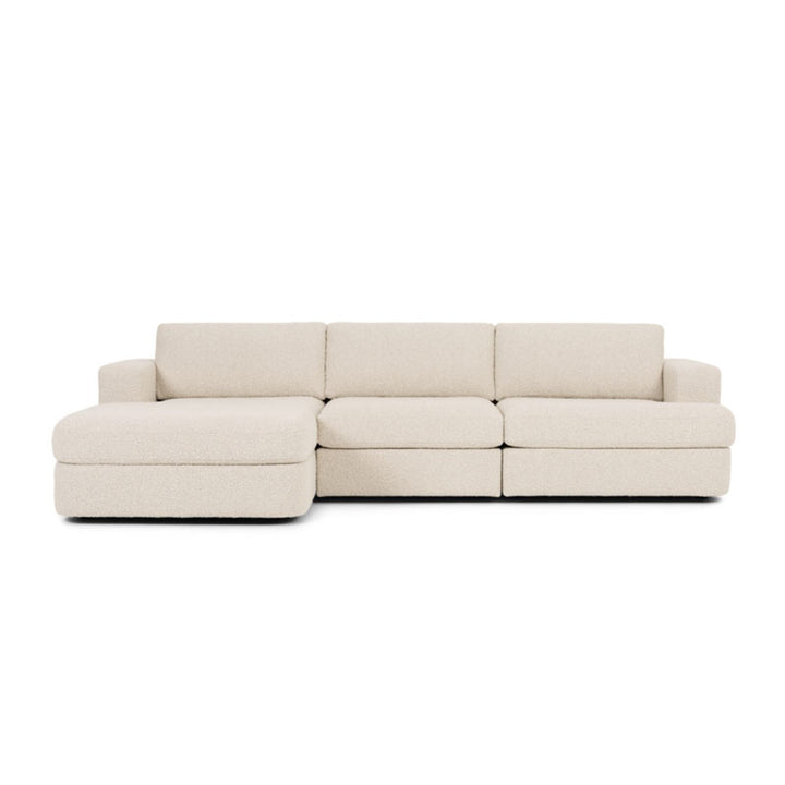Matteo Curved Chaise Sectional with Track Arms