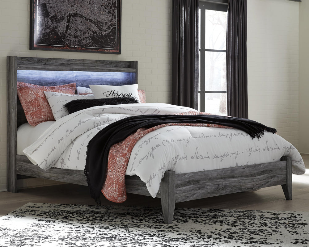 Baystorm Queen Panel Bed - Gray (2)