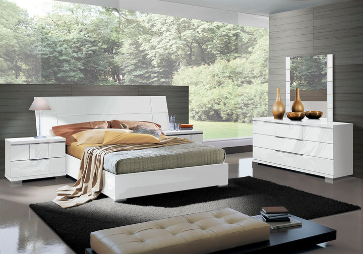 ALF Italia Asti nightstand in white high gloss