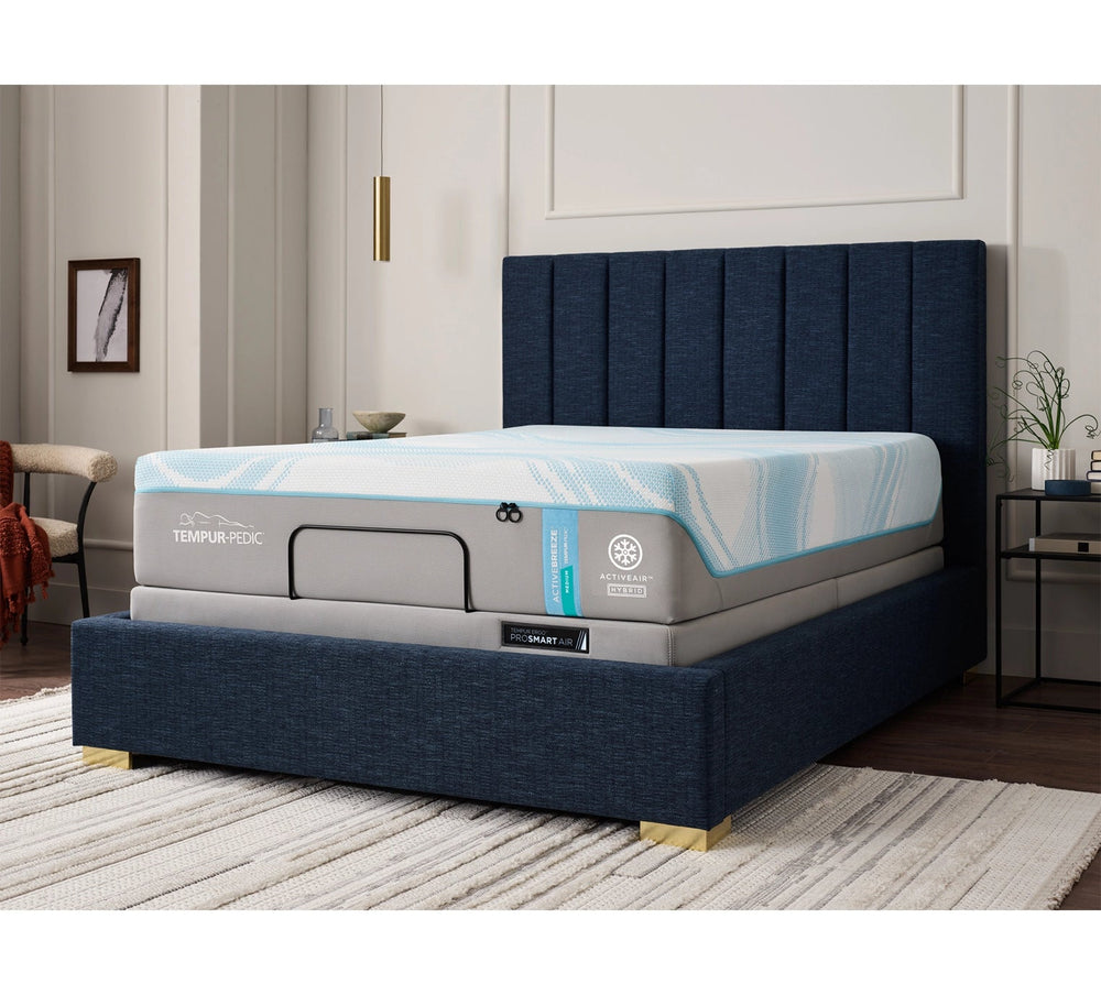 TEMPUR-ActiveBreeze Smart Bed in a bedroom