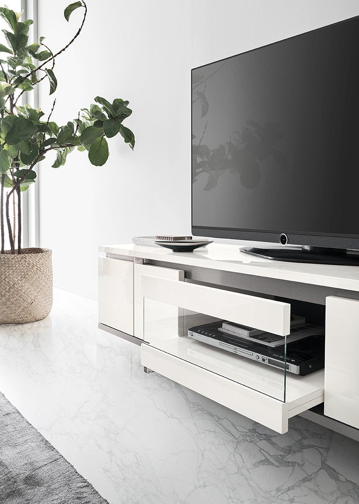 ALF Italia Artemide coffee table in white high gloss