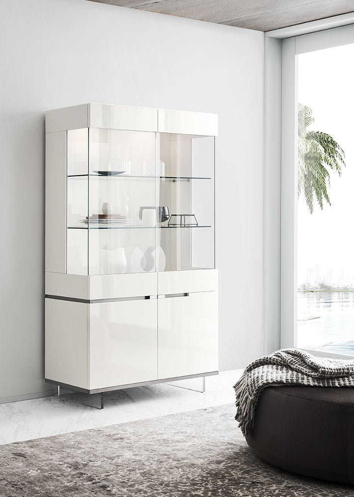 ALF Italia Artemide bookcase in white high gloss