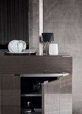 ALF Italia Athena extending dining table in greige high gloss