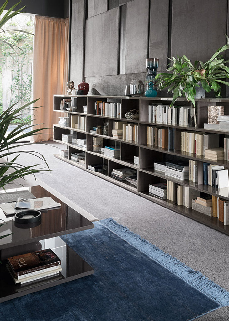 ALF Italia Athena curio cabinet in greige high gloss