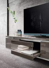 ALF Italia Athena TV stand in greige high gloss
