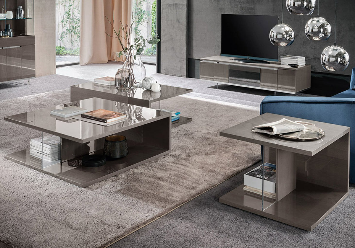ALF Italia Athena coffee table in greige high gloss