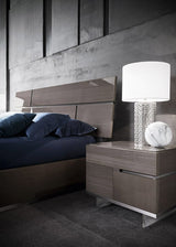 ALF Italia Athena bed in greige high gloss