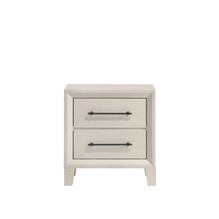 Ballard 2 Drawer Nightstand-White