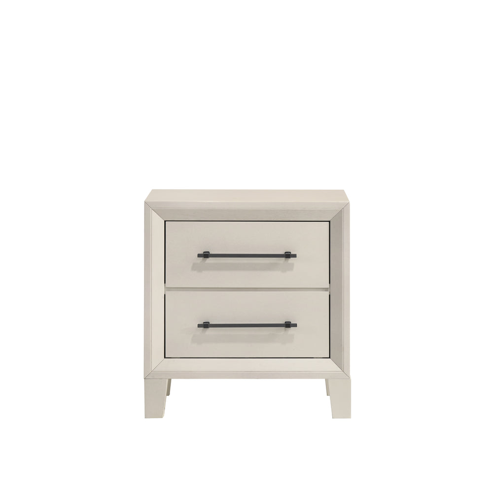 Ballard 2 Drawer Nightstand-White