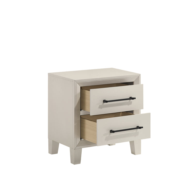 Ballard 2 Drawer Nightstand-White