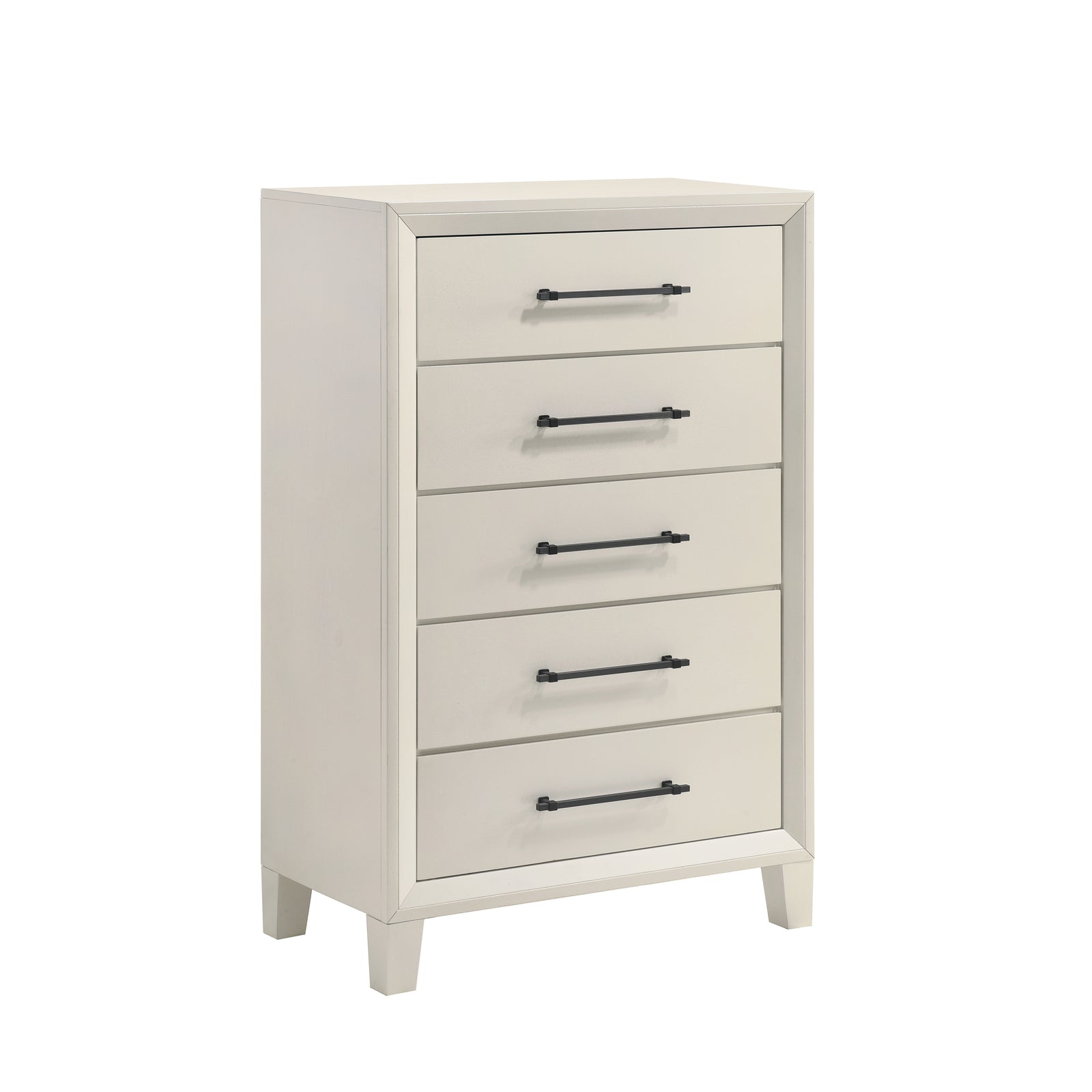 Ballard 5 Drawer Chest-White