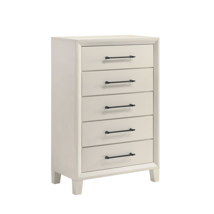 Ballard 5 Drawer Chest-White