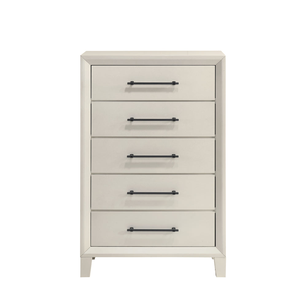 Ballard 5 Drawer Chest-White