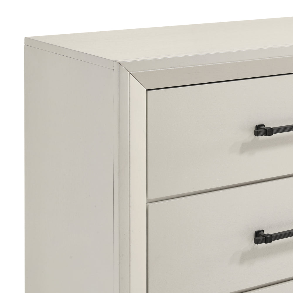 Ballard 5 Drawer Chest-White