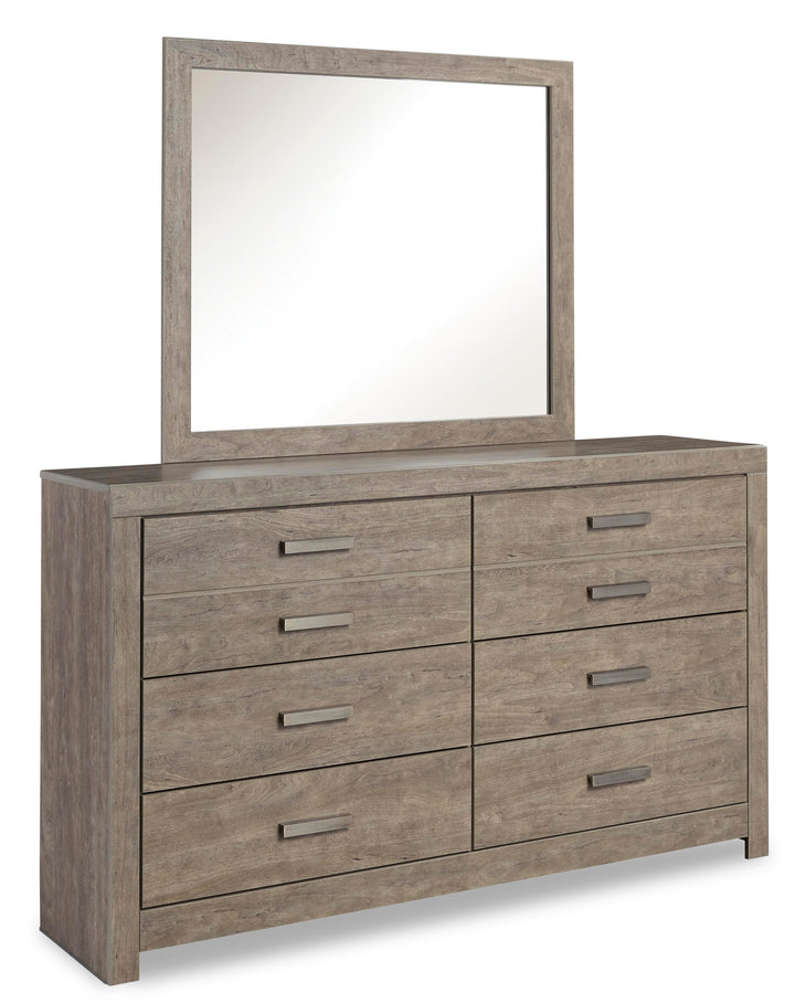 Culverbach Full Panel Bed, Dresser and Mirror - Gray (3)