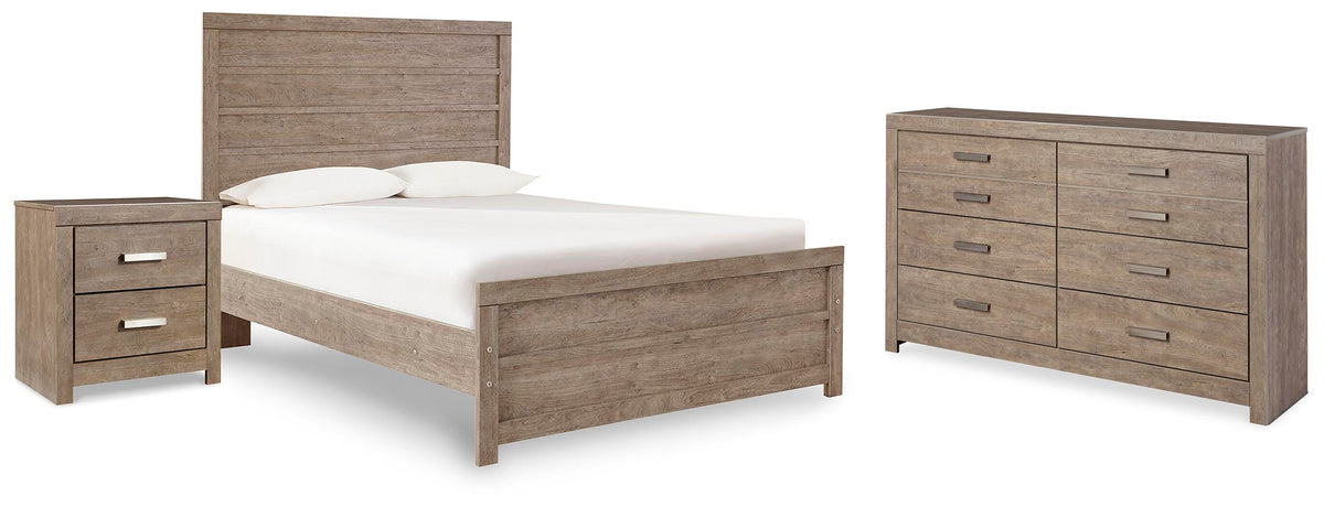 Culverbach Full Panel Bed, Dresser and Nightstand - Gray (1)