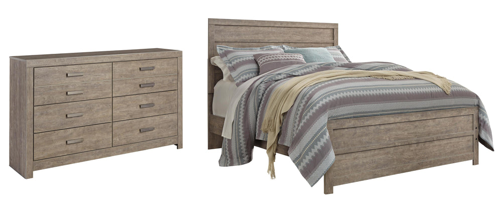 Culverbach Queen Panel Bed and Dresser - Gray (1)