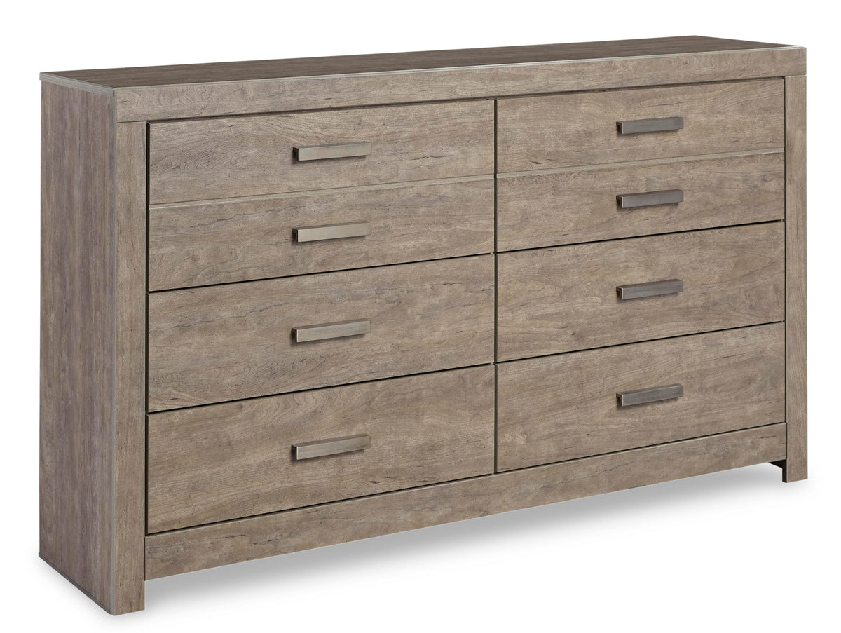 Culverbach Queen Panel Bed and Dresser - Gray (2)