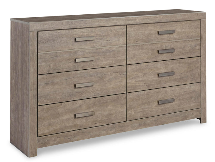 Culverbach Queen Panel Bed and Dresser - Gray (2)