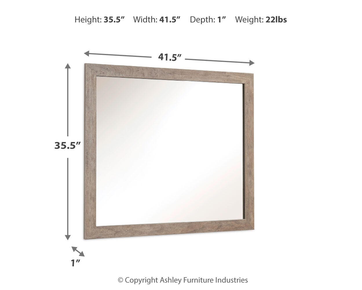 Culverbach Bedroom Mirror - Gray (2)