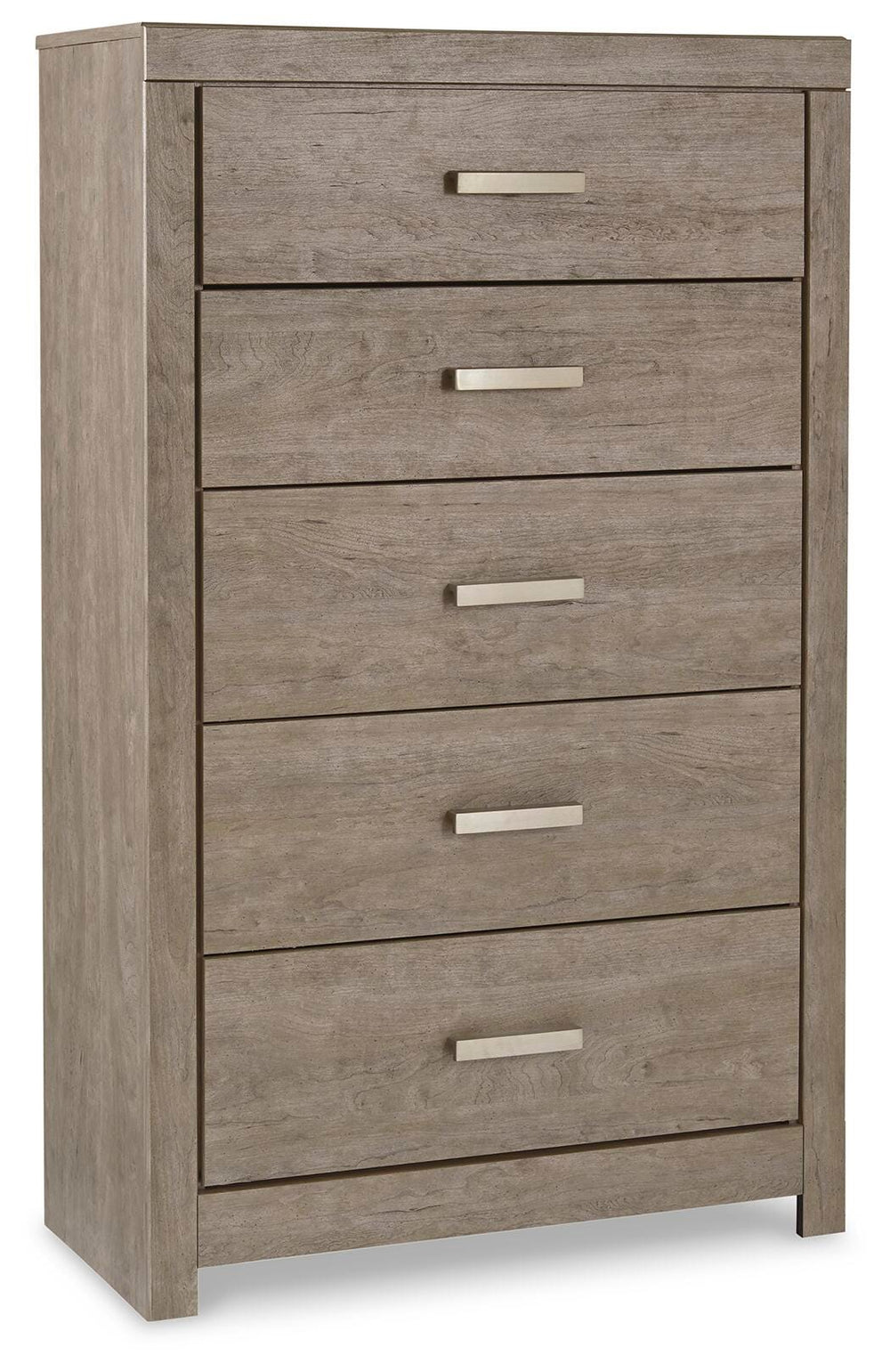 Culverbach King Panel Bed, Dresser, Mirror and Chest - Gray (6)