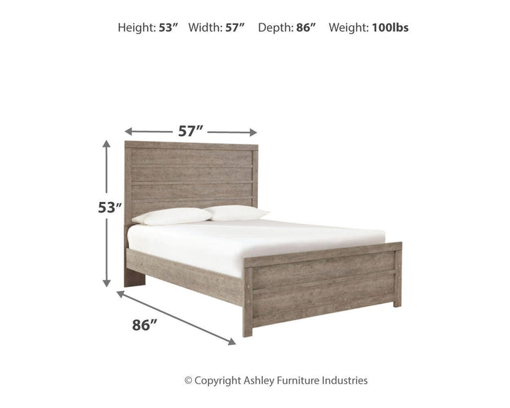 Culverbach Full Panel Bed with Chest of Drawers and Nightstand - Gray (6)