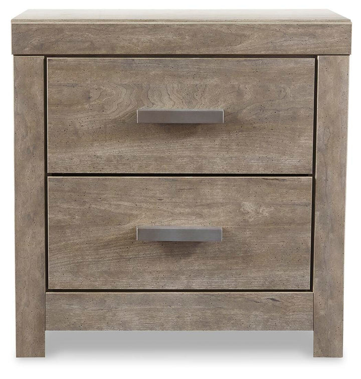 Culverbach Queen Panel Bed, Dresser, Mirror, Chest and 2 Nightstands - Gray (7)