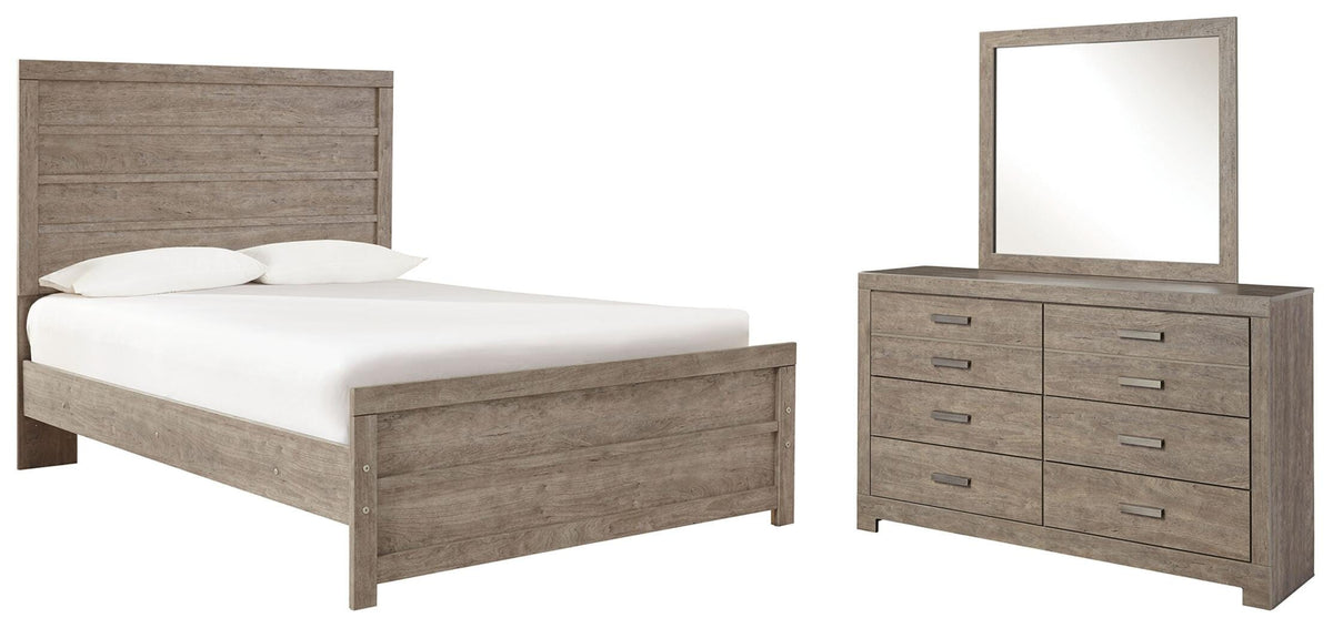 Culverbach Full Panel Bed, Dresser and Mirror - Gray (1)