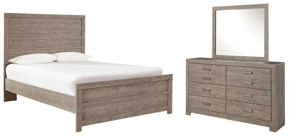 Culverbach Full Panel Bed, Dresser and Mirror - Gray (1)