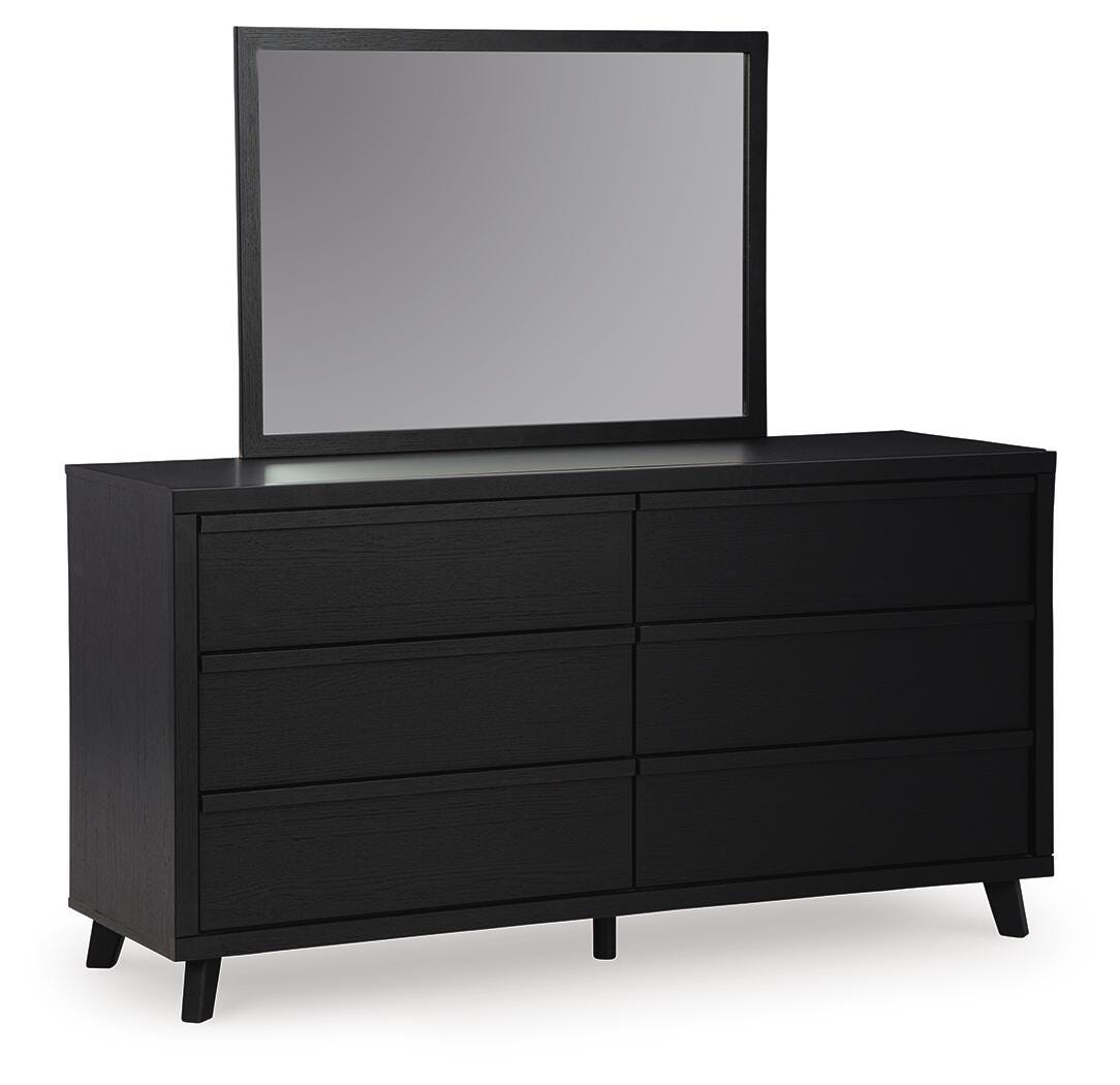 Danziar Dresser and Mirror - Black (1)