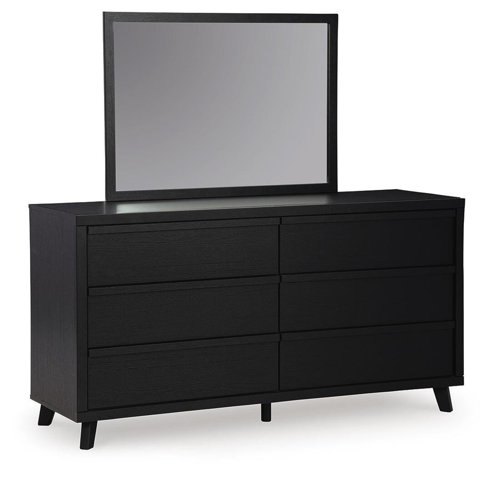 Danziar Dresser and Mirror - Black (1)