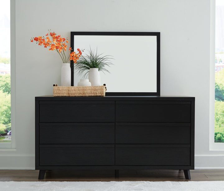 Danziar Dresser and Mirror - Black (2)