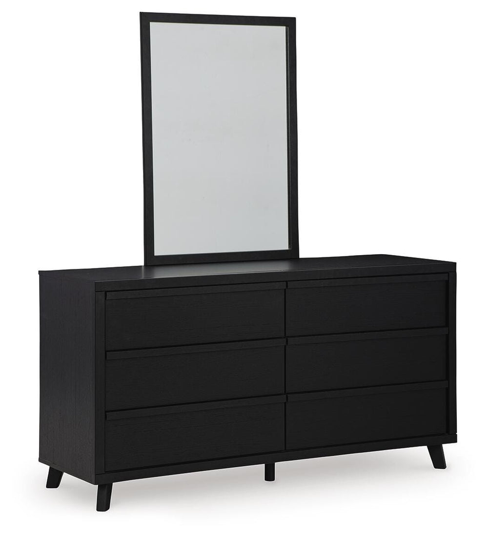 Danziar Dresser and Mirror - Black (3)
