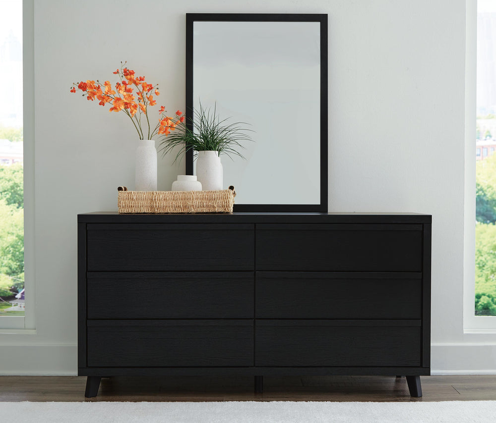 Danziar Dresser and Mirror - Black (4)