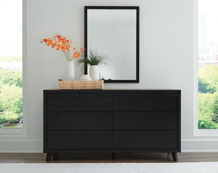 Danziar Dresser and Mirror - Black (6)