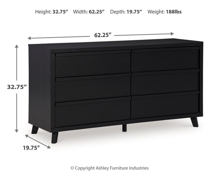 Danziar Queen Panel Bed, 2 Dressers and Nightstand (6)