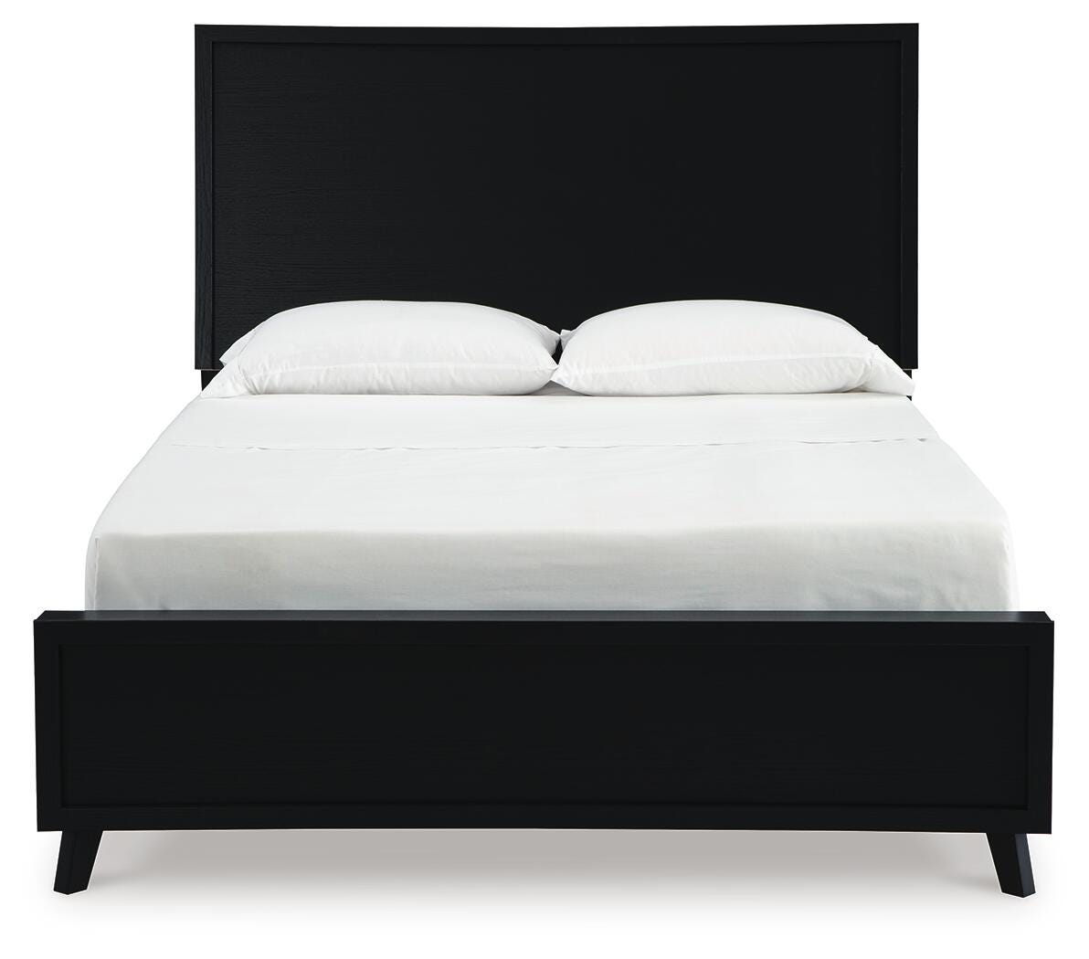 Danziar Queen Panel Platform Bed and 2 Nightstands (2)