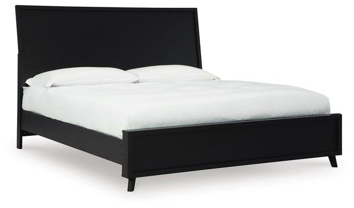 Danziar Queen Panel Bed, Dresser and Nightstand - Black (7)