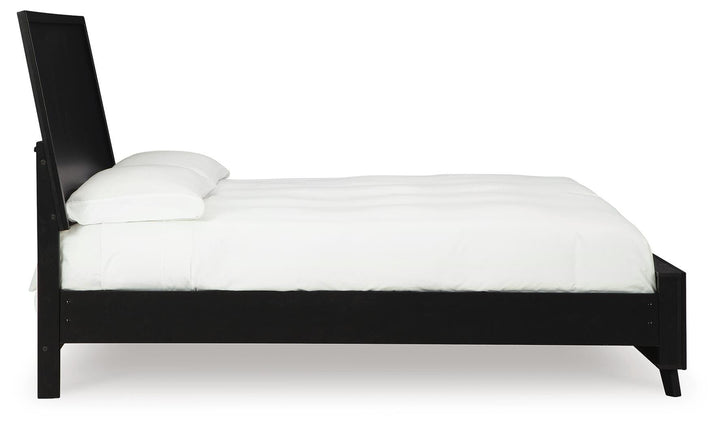 Danziar Queen Panel Bed, Dresser and Nightstand - Black (10)