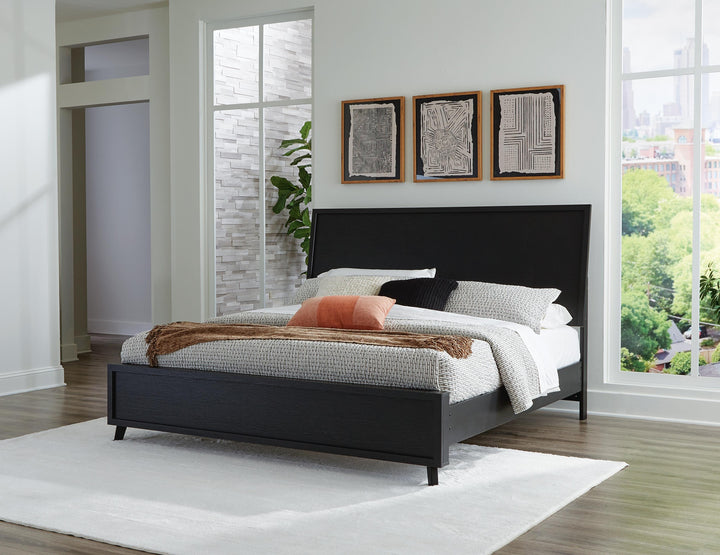 Danziar King Panel Bed - Black (2)