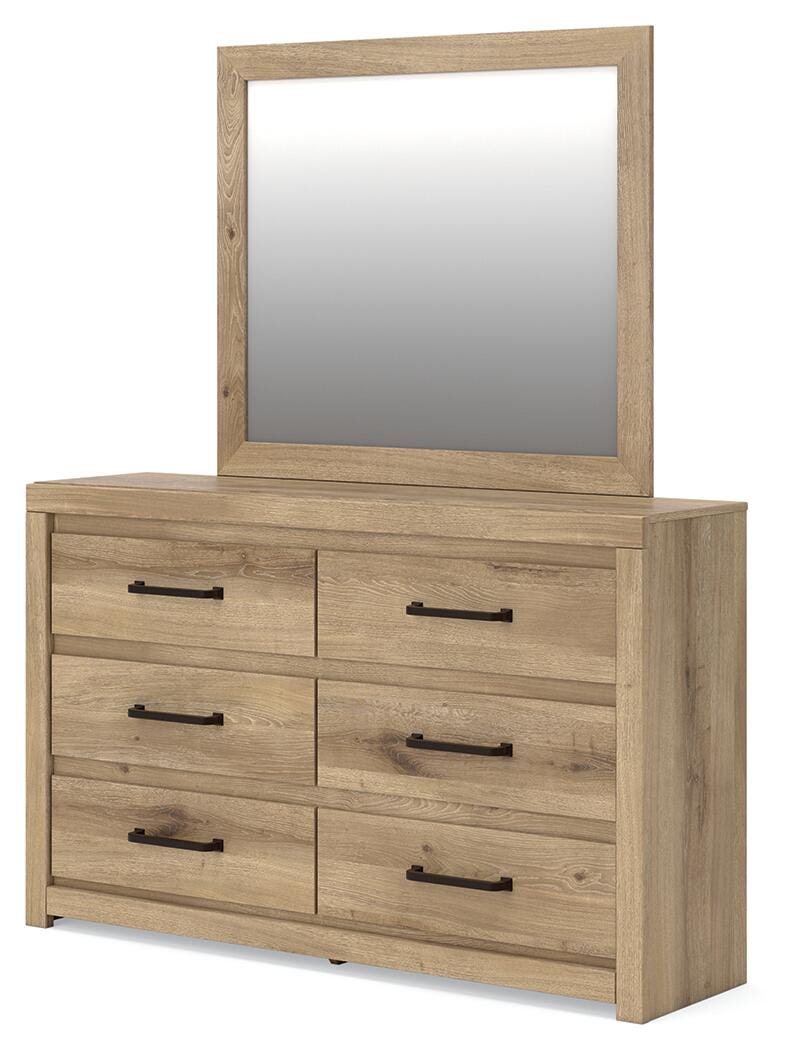 Brozmont Full Panel Bed, Dresser and Mirror (8)