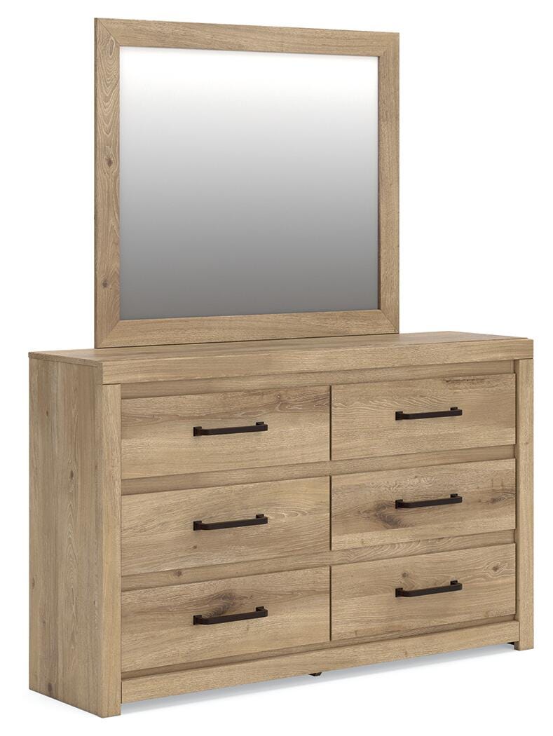 Brozmont Dresser and Mirror - Tan